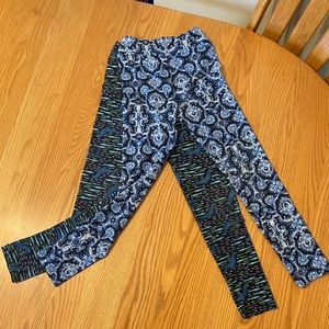 EUC Set of 2 LuLaRoe L/XL girls awesome leggings base color black